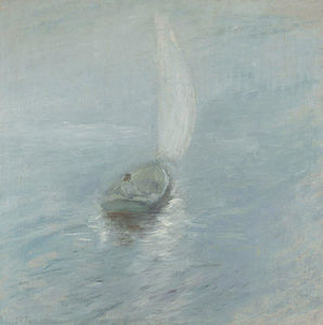 John Henry Twachtman - Sailing in the Mist 1