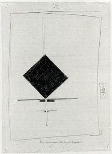 Kazimir Severinovich Malevich - Vertical Construction Suprematist