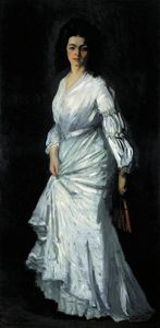 Robert Henri - Woman in White. Portrait of Eugenie Stein