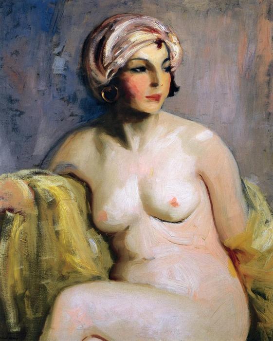  Art Reproductions Zara Levy, Nude by Robert Henri (1865-1929, United States) | ArtsDot.com