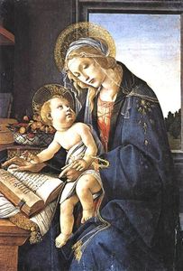 Sandro Botticelli - Madonna of the Book (Madonna del Libro)
