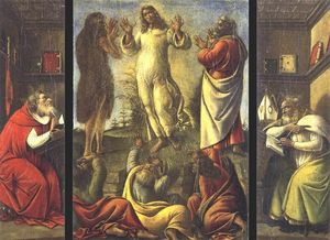 Sandro Botticelli - Transfiguration, St Jerome, St Augustine