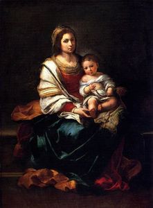 Bartolome Esteban Murillo - La Virgen del Rosario con el Niño