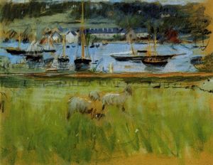 Berthe Morisot - Harbor in the Port of Fecamp