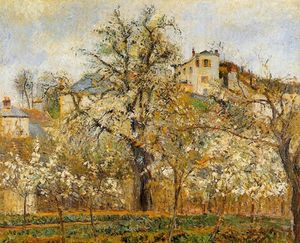 Camille Pissarro - Kitchen Garden witih Trees in Flower, Spring, Pontoise