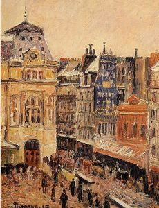 Camille Pissarro - View of Paris, Rue d-Amsterdam