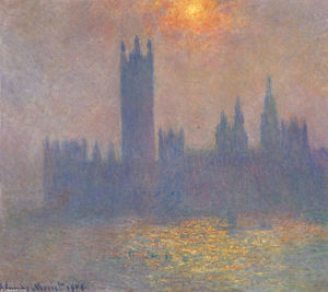 Claude Monet - Houses of Parliament, Effect of Sunlight in the Fog
