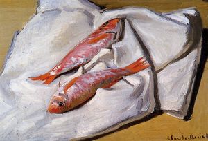 Claude Monet - Still Life. Red Mullets