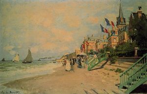 Claude Monet - The Beach at Trouville 1