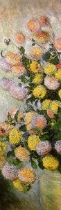 Claude Monet - Vase of Dahlias