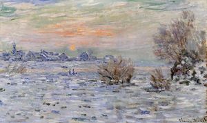 Claude Monet - Winter on the Seine, Lavacourt
