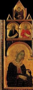 Duccio Di Buoninsegna - La Virgen y el niño con Santos, Profetas y Ángeles 4