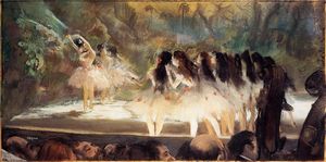 Edgar Degas - Ballet at the Paris Opers