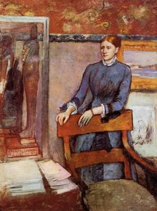 Edgar Degas - Helene Rouart in Her Father-s Study