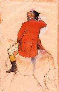 Edgar Degas - Rider in a Red Coat