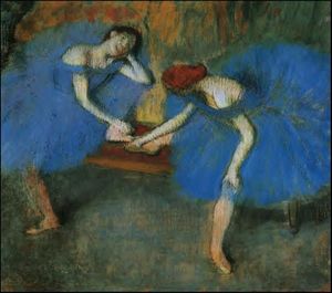 Edgar Degas - Two Dancers in Blue
