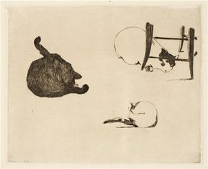 Edouard Manet - Les chats