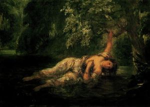 Eugène Delacroix - La muerte de Ofelia