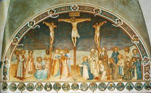 Fra Angelico - Crucifixion and the saints