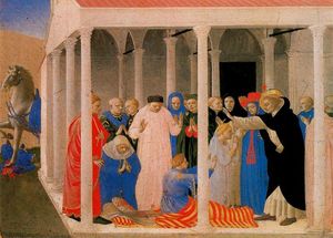 Fra Angelico - St. Dominic Recives Napoleon Orsini