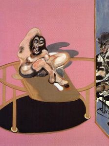 Francis Bacon - Study of a Nude with Figure in a Mirror