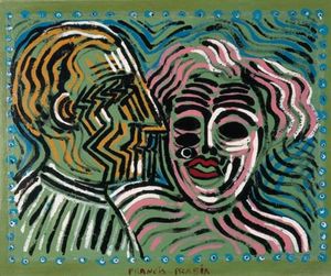 Francis Picabia - Couple au Profil de Marcel Duchamp