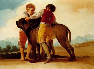 Francisco De Goya - Children with hounds