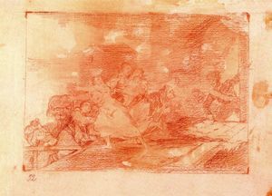 Francisco De Goya - Mujeres sorprendidas por soldados