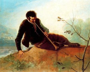 Francisco De Goya - Shepherd playing the flute