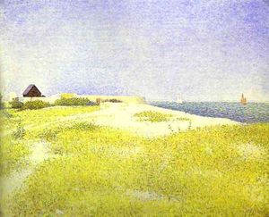 Georges Pierre Seurat - View of Fort samson, Grandcamp
