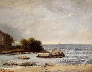Gustave Courbet - Seascape at Saint Aubin