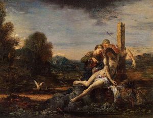 Gustave Moreau - Saint Sebastian being Tended by Saintly Women