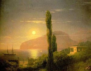 Ivan Aivazovsky - A Lunar night in the Crimea