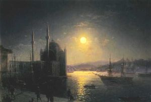 Ivan Aivazovsky - A Lunar night on the Bosphorus