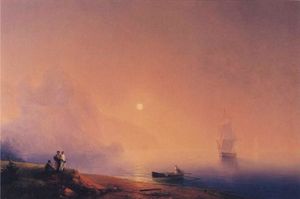 Ivan Aivazovsky - Crimean Tartars on the Sea Shore