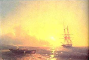 Ivan Aivazovsky - Fishermen on coast of sea