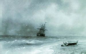 Ivan Aivazovsky - Rough sea