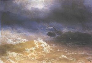 Ivan Aivazovsky - Storm on Sea