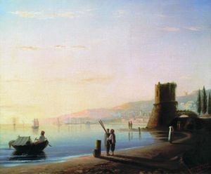 Ivan Aivazovsky - The pier in Feodosia
