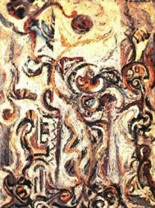 Jackson Pollock - The Mad Moon-Woman