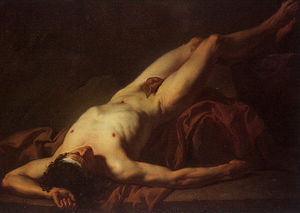 Jacques Louis David - Nude Study of Hector