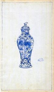 James Abbott Mcneill Whistler - Blue and White Covered Urn