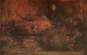 James Abbott Mcneill Whistler - Brown and Gold. Portrait of Lady Eden