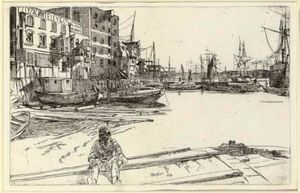 James Abbott Mcneill Whistler - Eagle Wharf