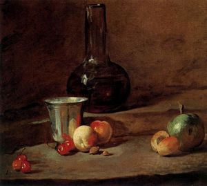 Jean-Baptiste Simeon Chardin - Carafe à demi pleine de vin