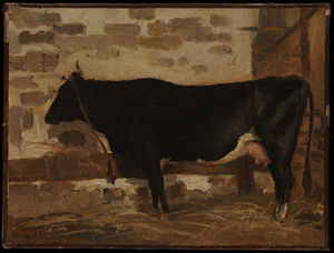 Jean Baptiste Camille Corot - Cow in a Stable