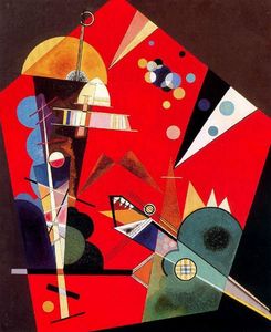 Wassily Kandinsky - Tension in red