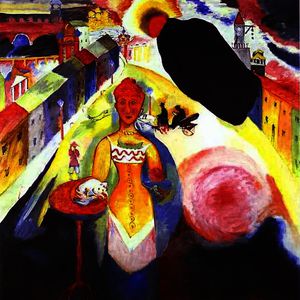 Wassily Kandinsky - Woman in Moscow