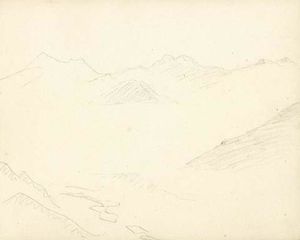 Nicholas Roerich - Cursory sketch of Chandra valley under snow avalanche debris