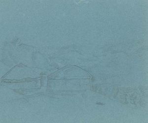 Nicholas Roerich - Sketch of yurts
